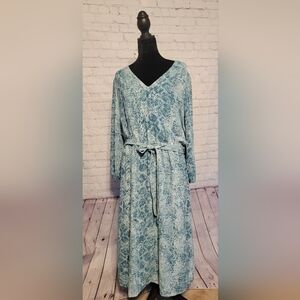 Chico's Light Blue Snake-Print Dress